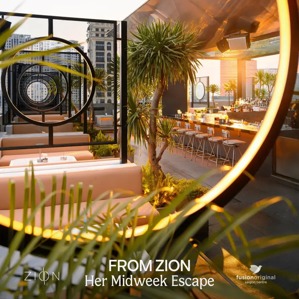 Zion Sky Lounge & Dining — rooftop view tầng 14 Q.1